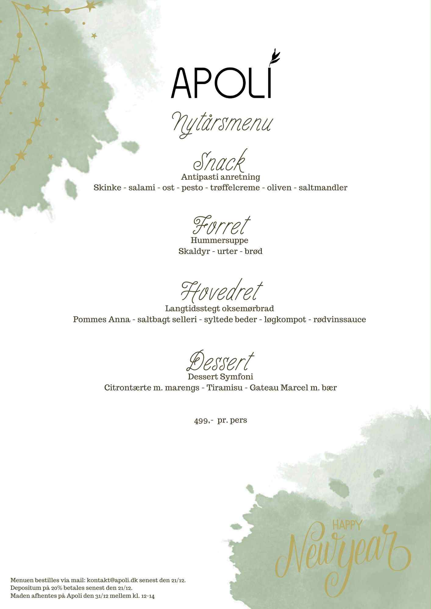 Nytårsmenu 2025
